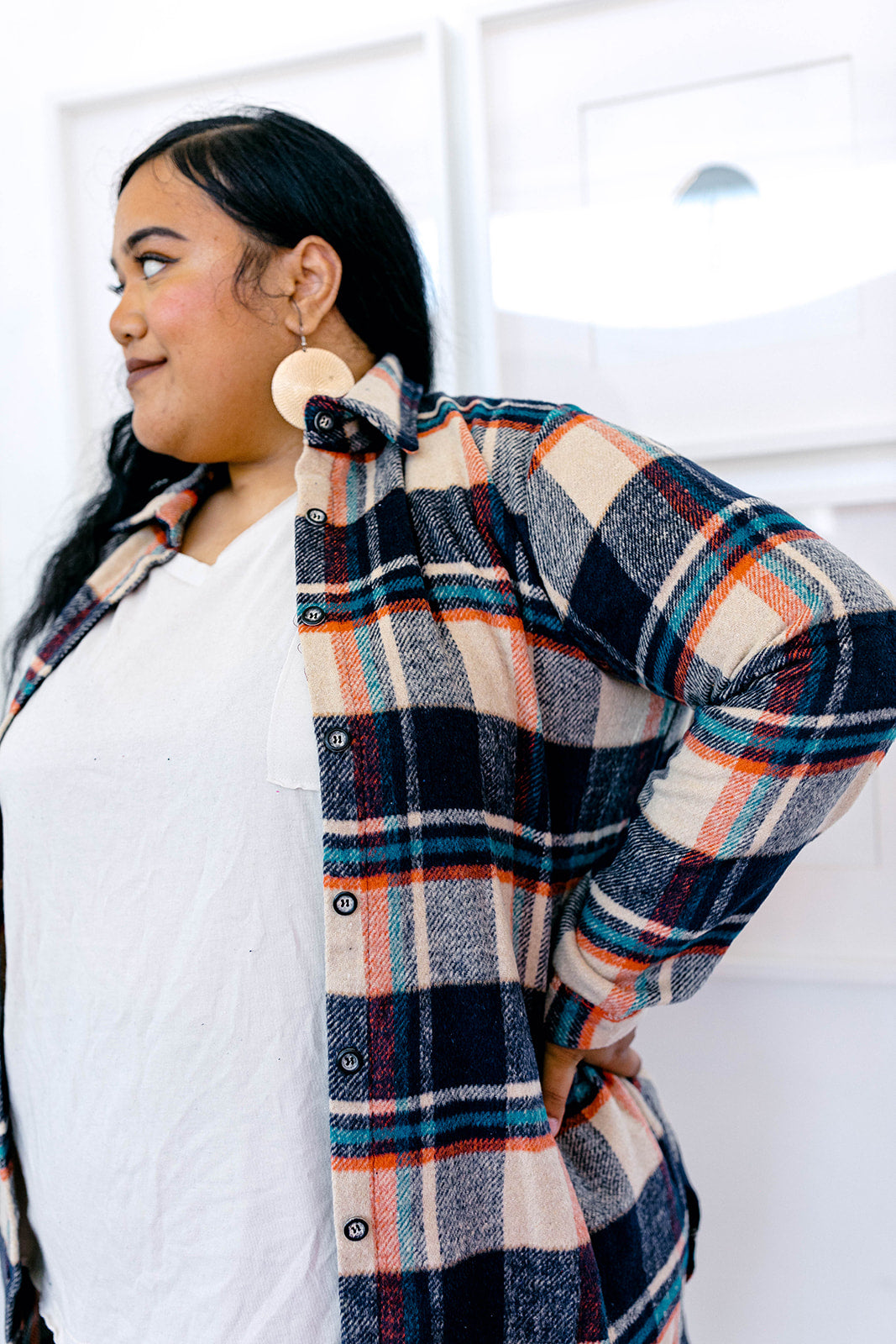 Vagabond Plaid Jacket In TAUPE*** RESTOCKED*** AVAILABLE IN SIZES SMALL-3X!!***
