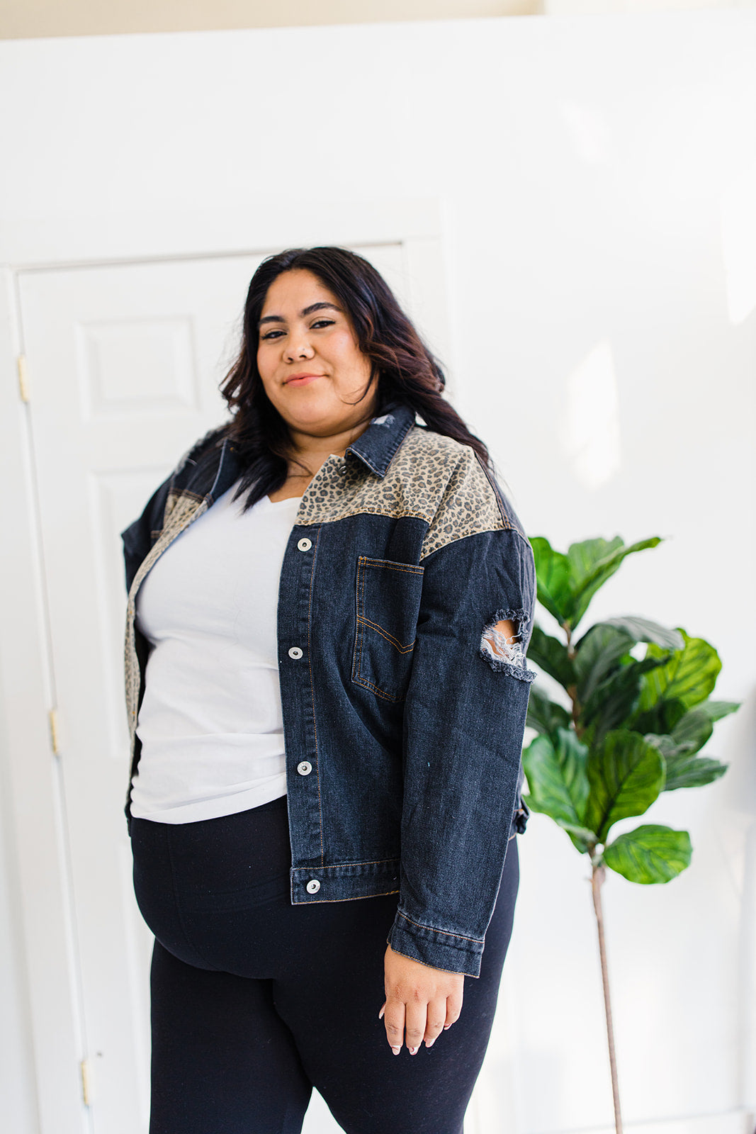 Goodness Gracious Denim Jacket In CHARCOAL*** TABY'S PICK