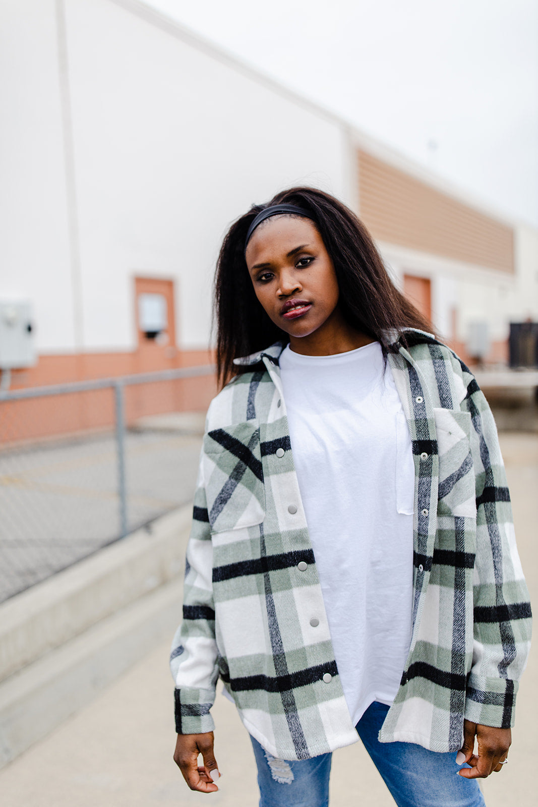 Big On The Internet Jacket In SAGE***