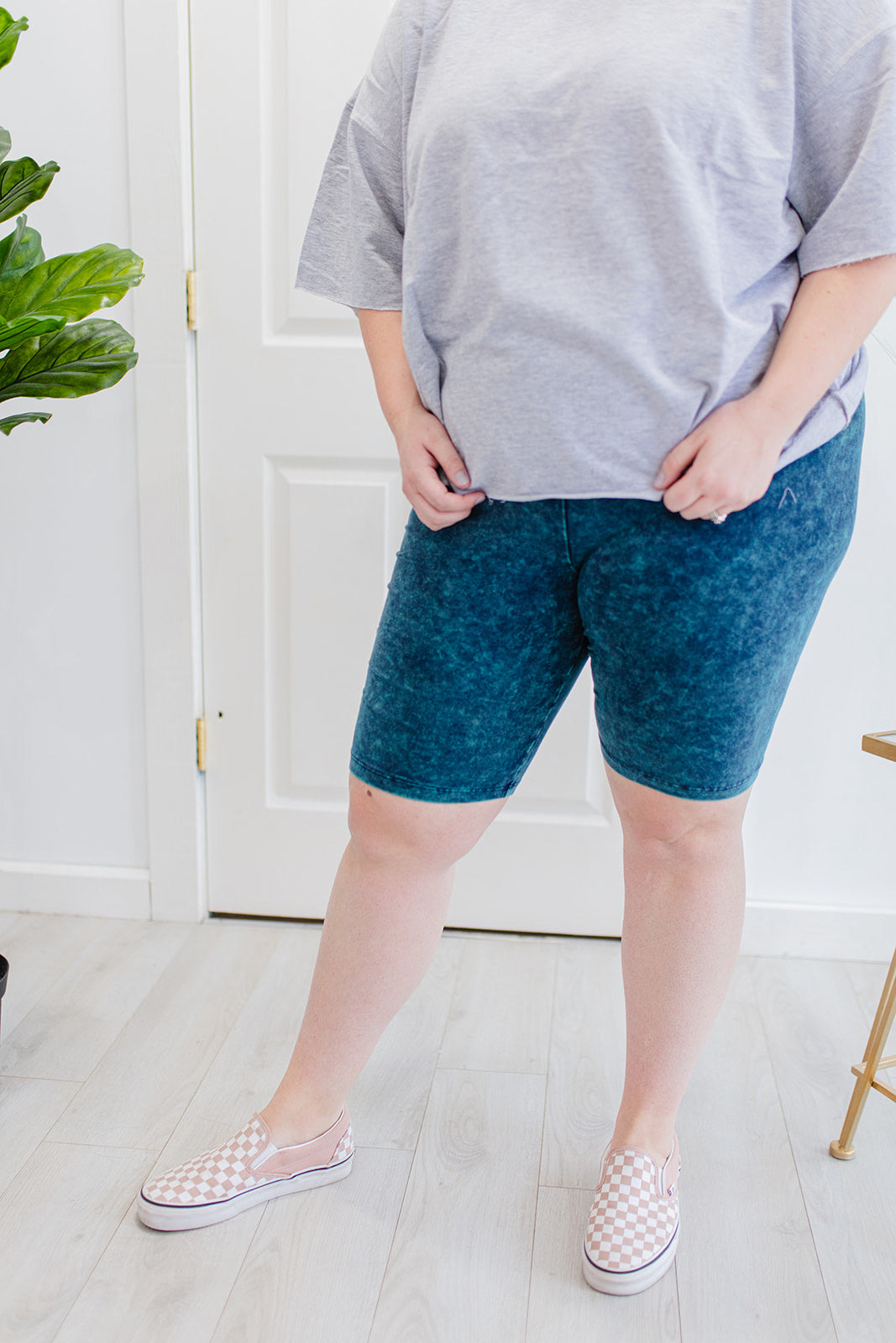 My Rad Biker Shorts In AQUA***