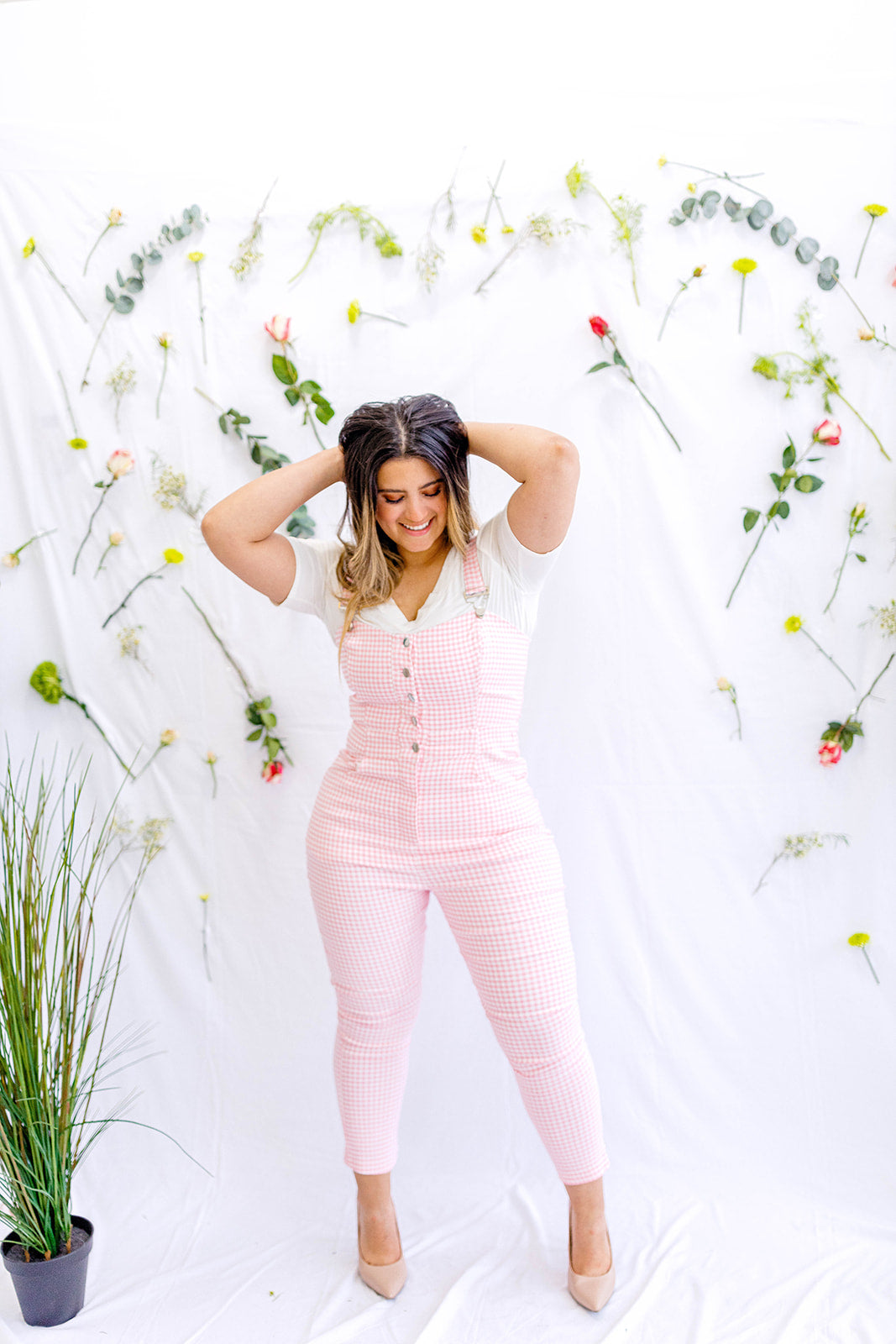 Serendipity Gingham Overalls XS-5X***