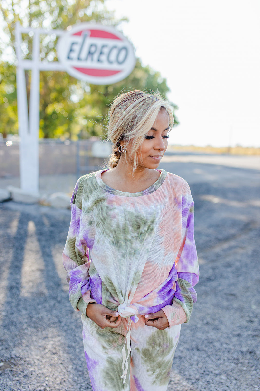 Reinvented Dye Lounge Set In LILAC/OLIVE***