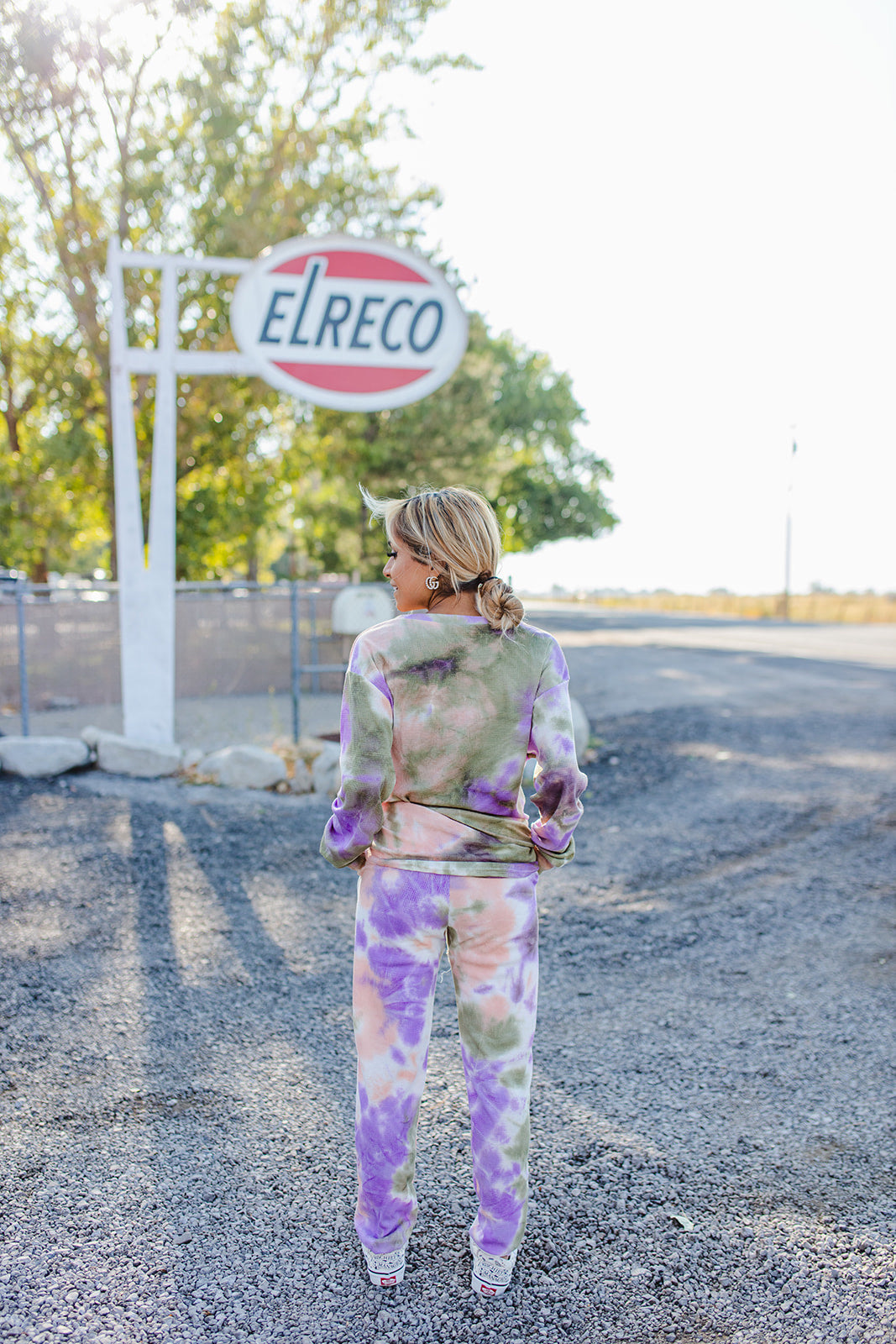 Reinvented Dye Lounge Set In LILAC/OLIVE***