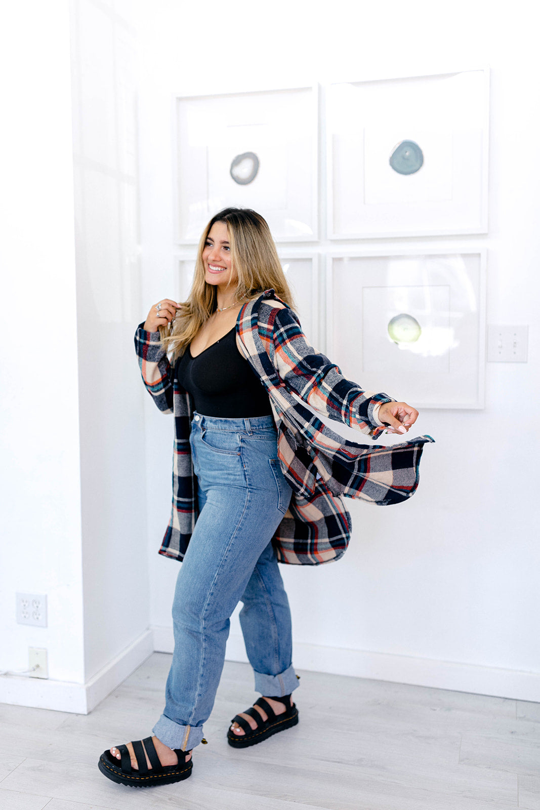 Vagabond Plaid Jacket In TAUPE*** RESTOCKED*** AVAILABLE IN SIZES SMALL-3X!!***