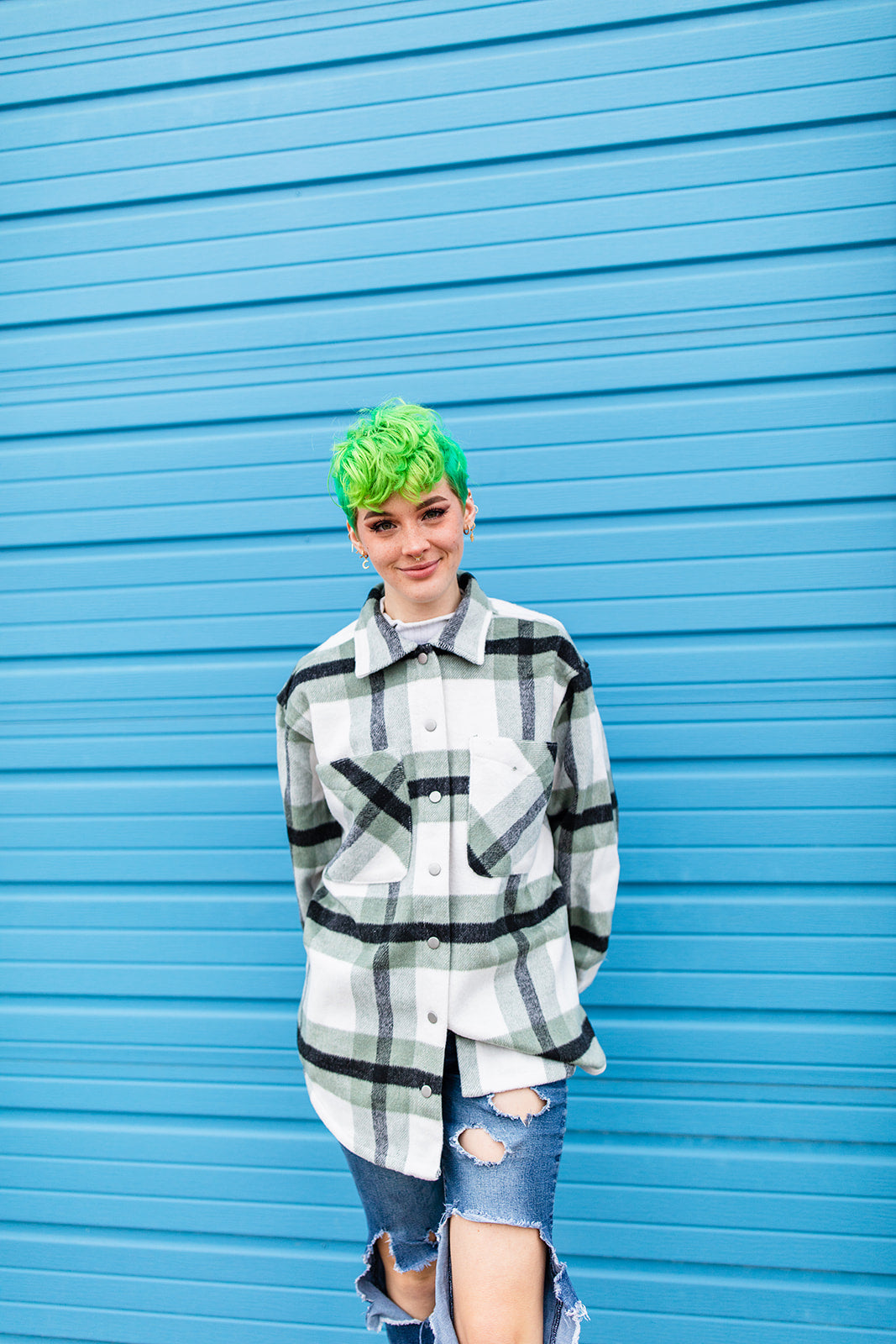 Big On The Internet Jacket In SAGE***