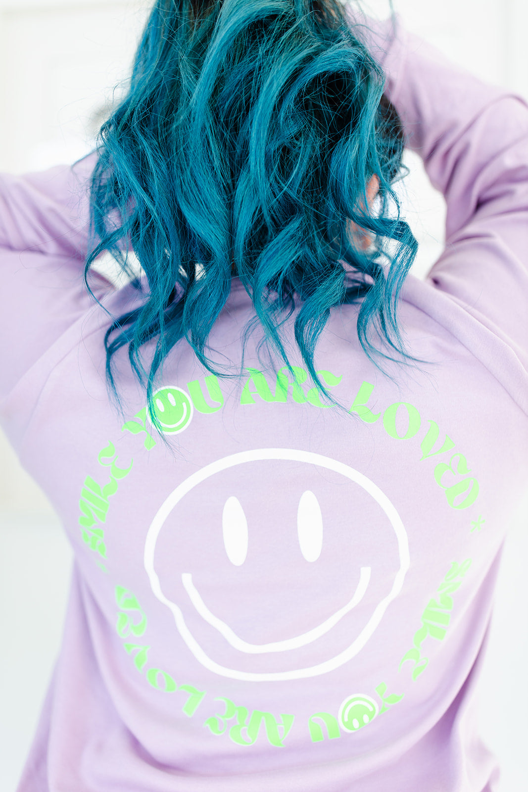 TABY ORIGINAL DESIGN: Keep On Smiling Pullover In LILAC** RESTOCKED***