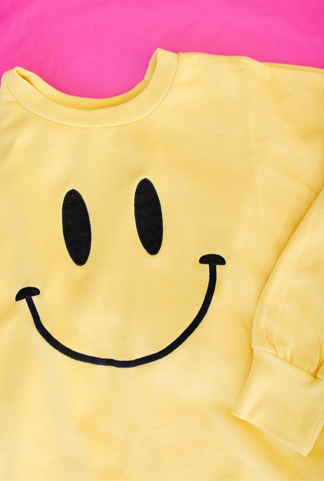 TABY ORIGINAL DESIGN: Smiley Pullover EMBROIDERED*** RESTOCKED***