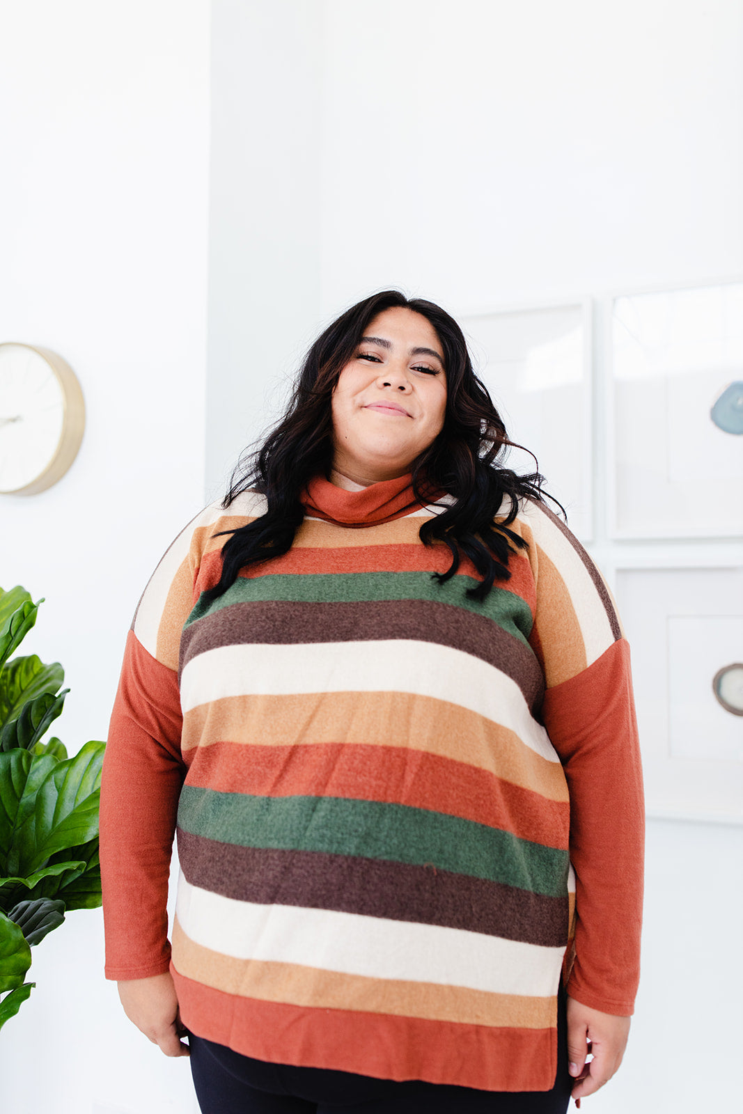 Ericka Funnel Neck Sweater Top