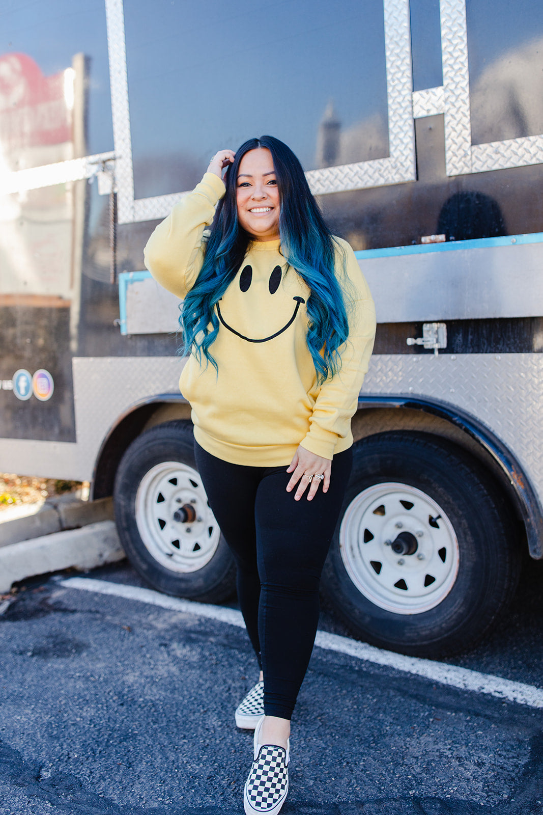 TABY ORIGINAL DESIGN: Smiley Pullover EMBROIDERED*** RESTOCKED***