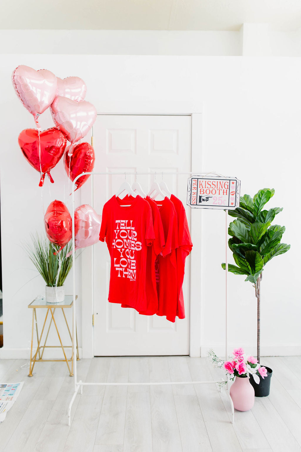 TABY ORIGINAL: Tell Your Homies You Love Them RELAXED Tee In RED***