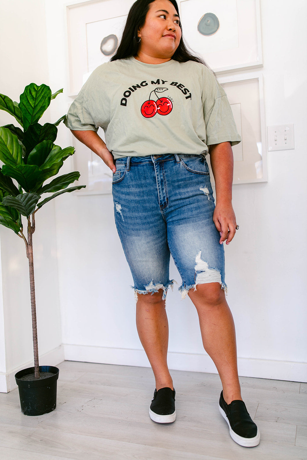 TABY ORIGINAL DESIGN: Doing My Best Boxy Tee RESTOCKED **