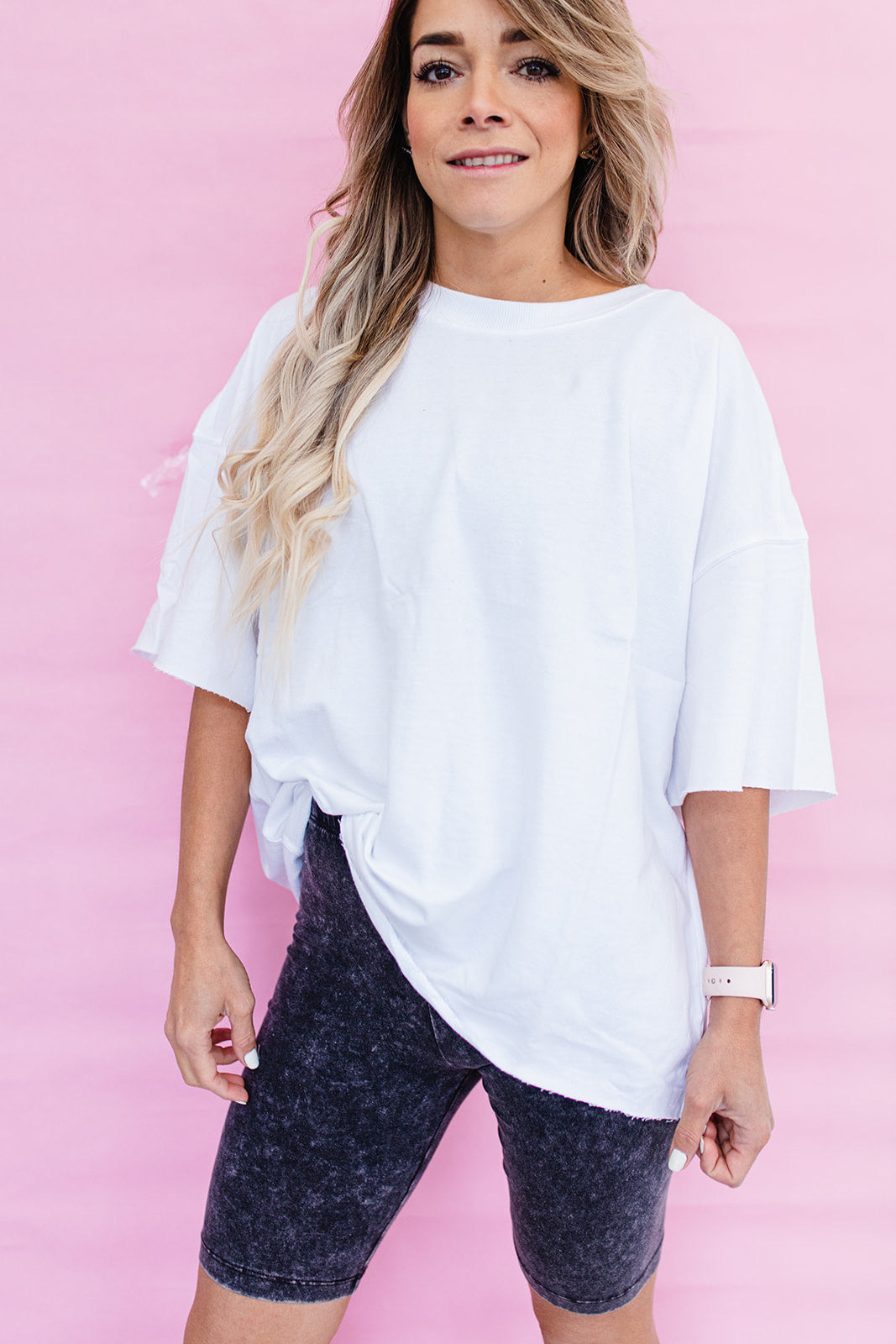 Boyfriend Boxy Knit Top In WHITE***