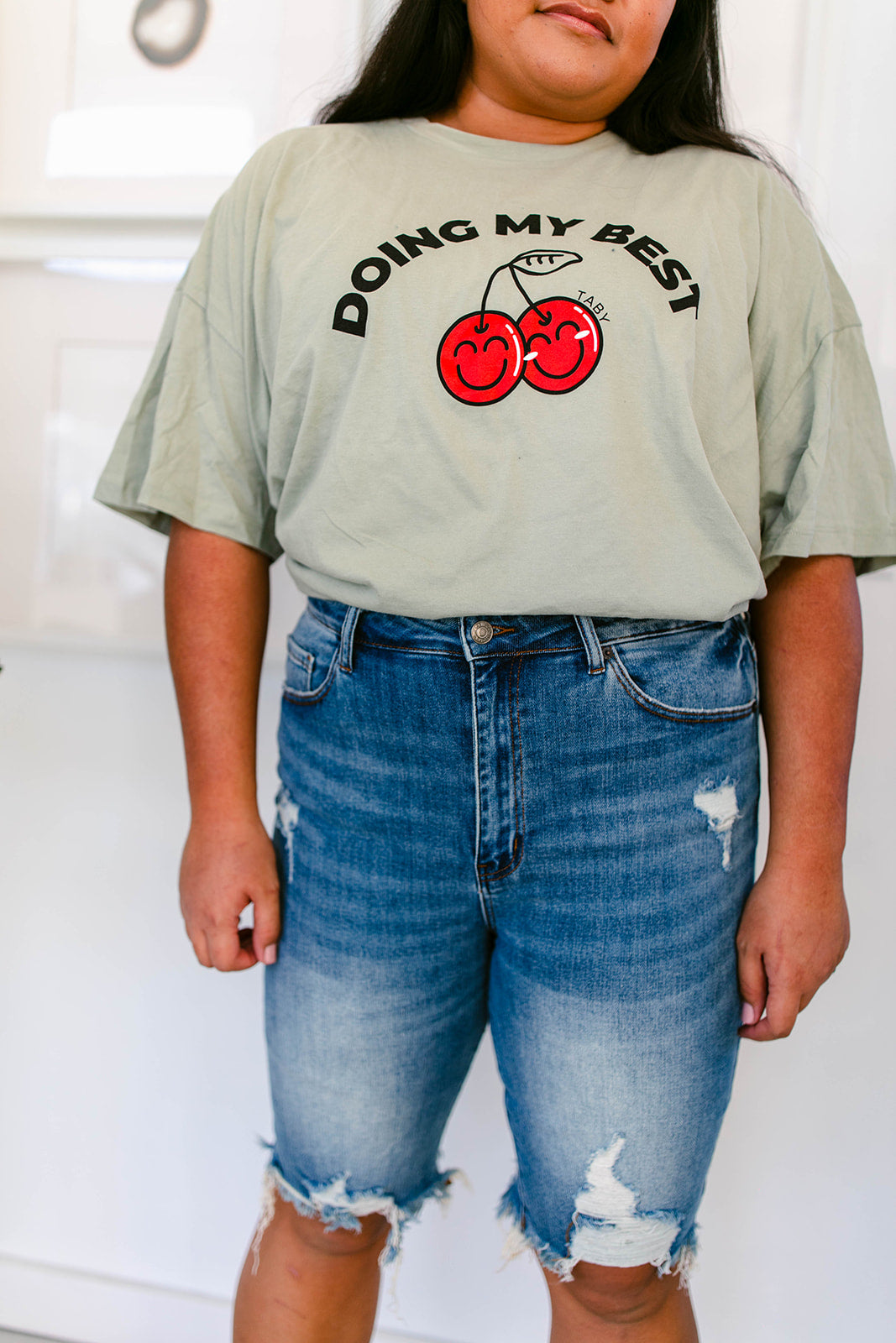 TABY ORIGINAL DESIGN: Doing My Best Boxy Tee RESTOCKED **
