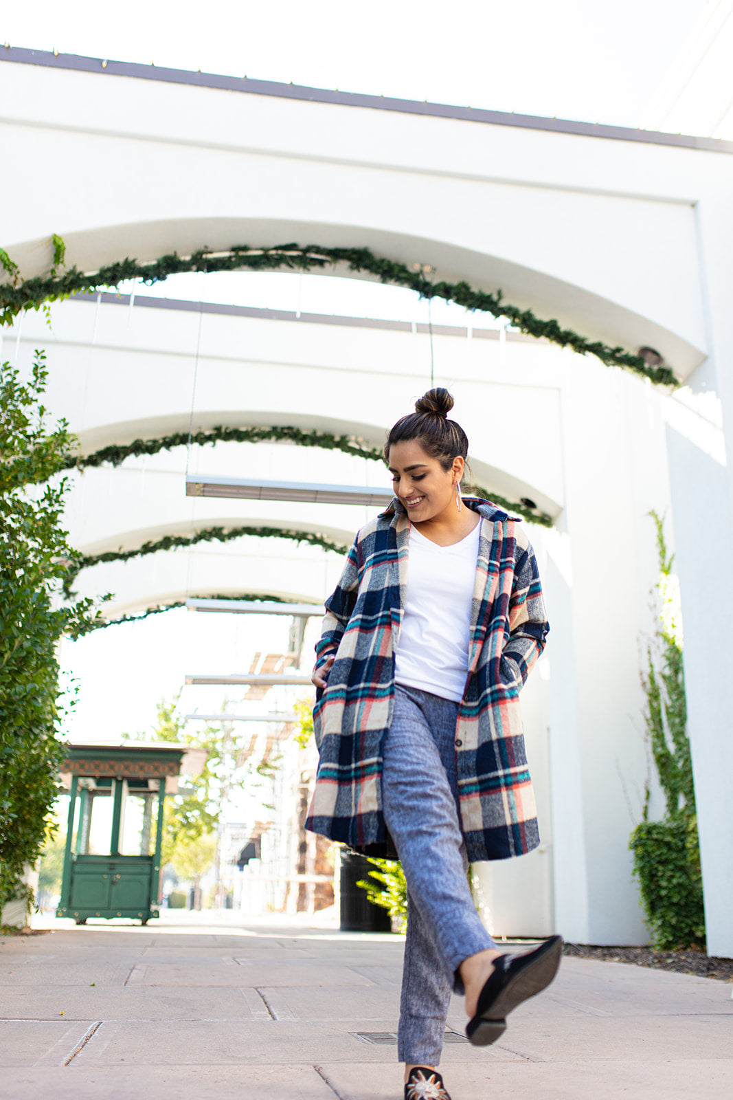 Vagabond Plaid Jacket In TAUPE*** RESTOCKED*** AVAILABLE IN SIZES SMALL-3X!!***