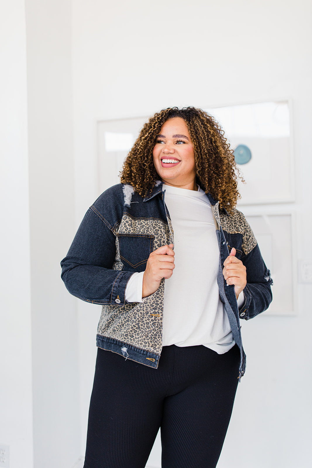Goodness Gracious Denim Jacket In CHARCOAL*** TABY'S PICK