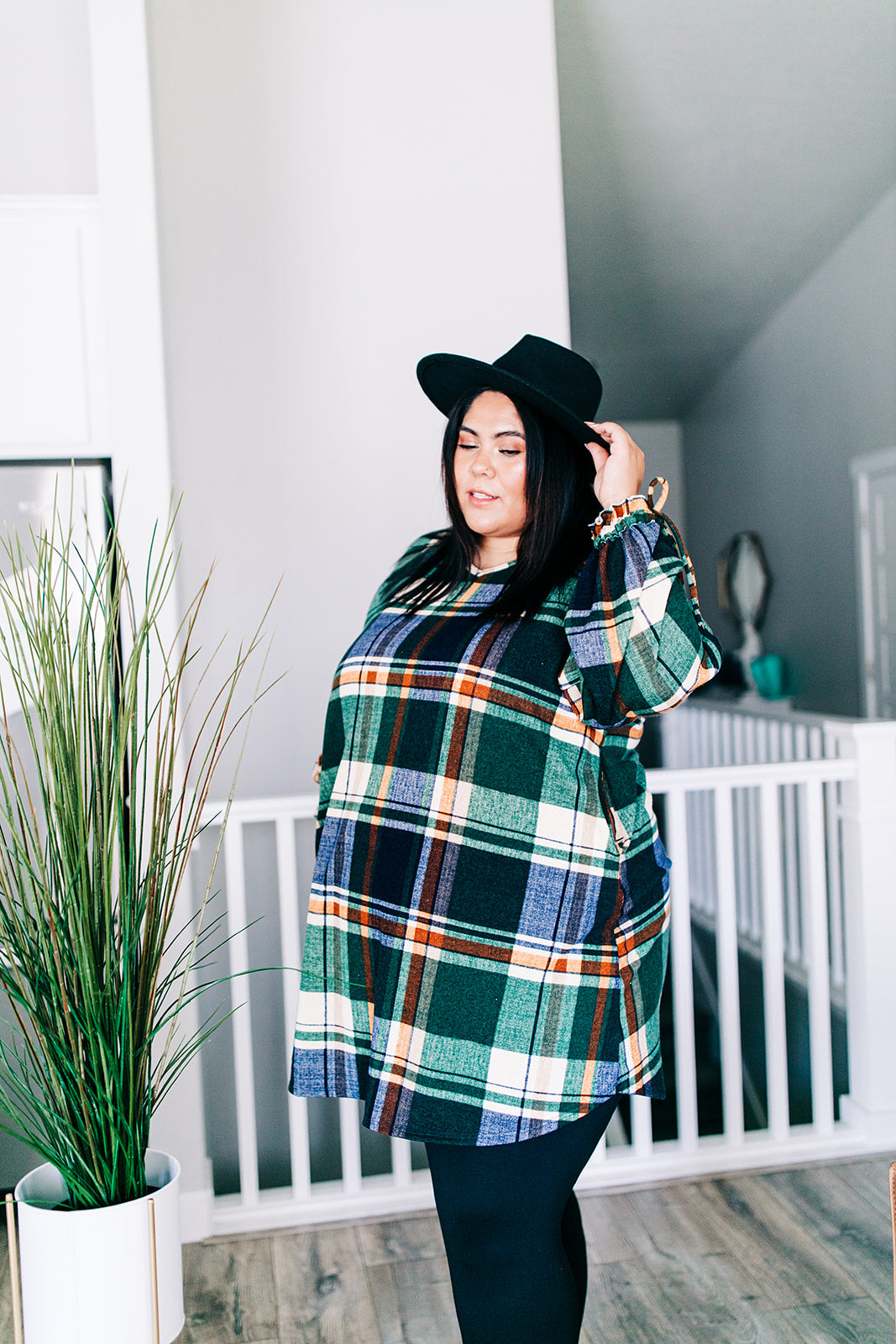 Turning Heads Plaid Dress TABY'S PICK***