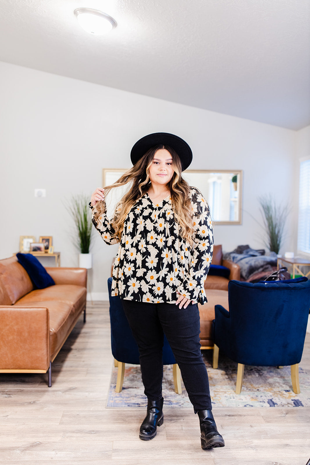 Make No Mistake Floral Top Taby's Pick***
