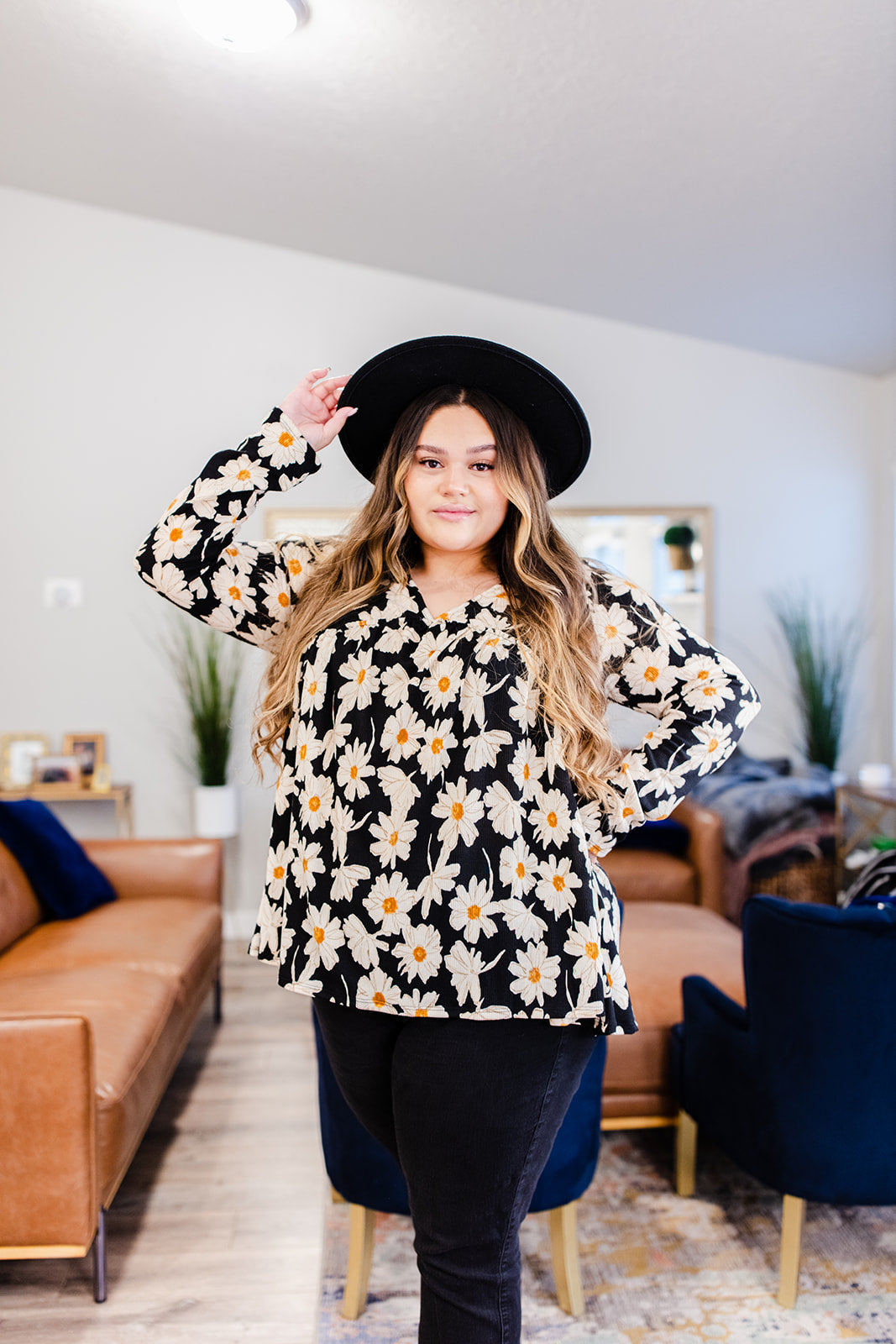Make No Mistake Floral Top Taby's Pick***