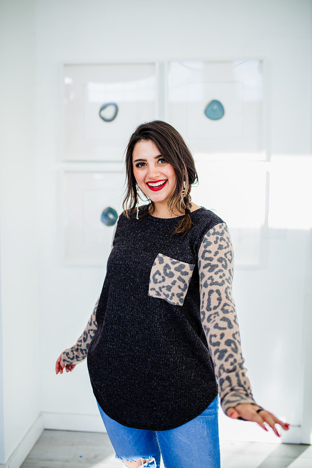 Fiercely Loved Leopard Top