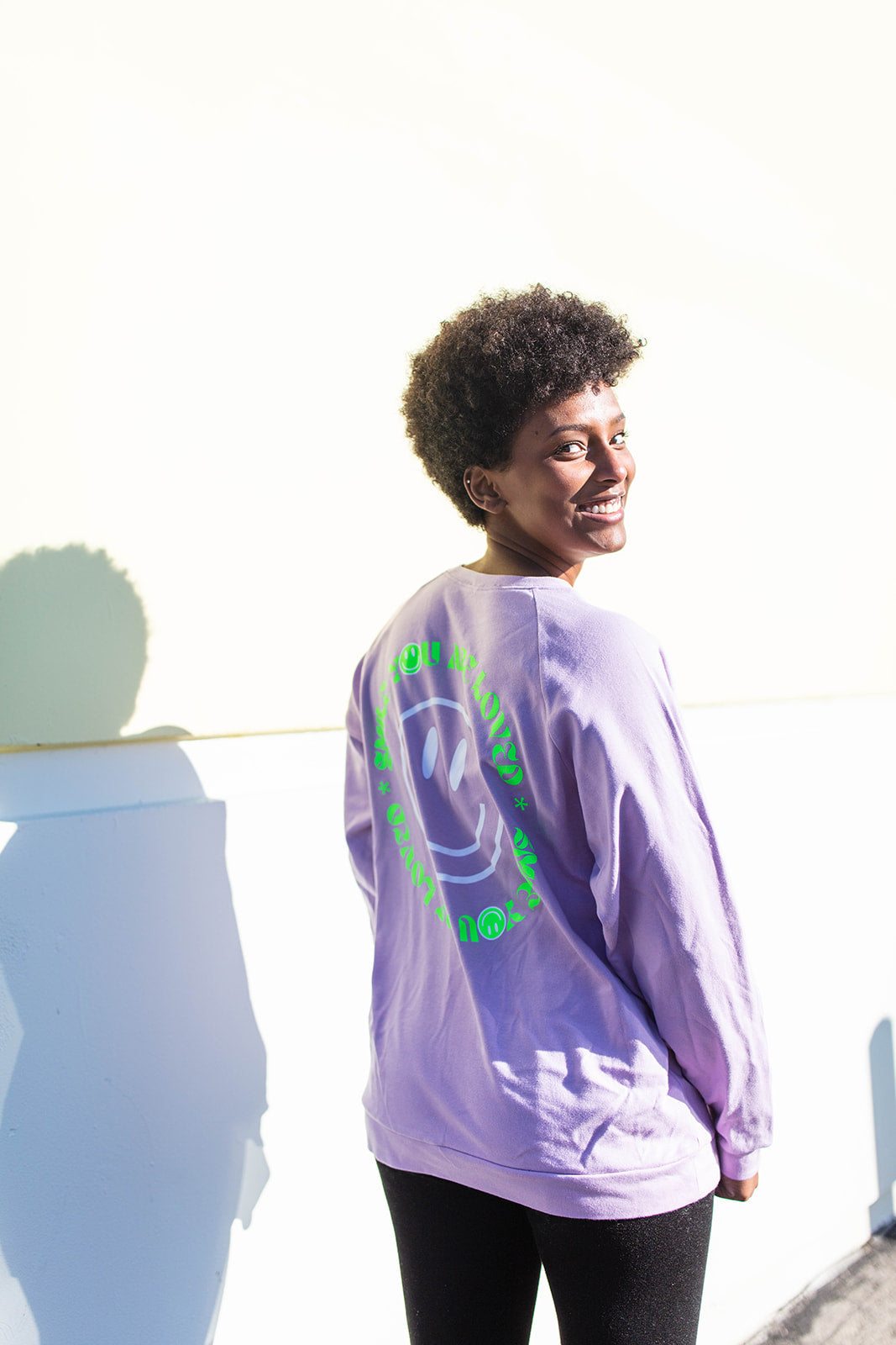 TABY ORIGINAL DESIGN: Keep On Smiling Pullover In LILAC** RESTOCKED***