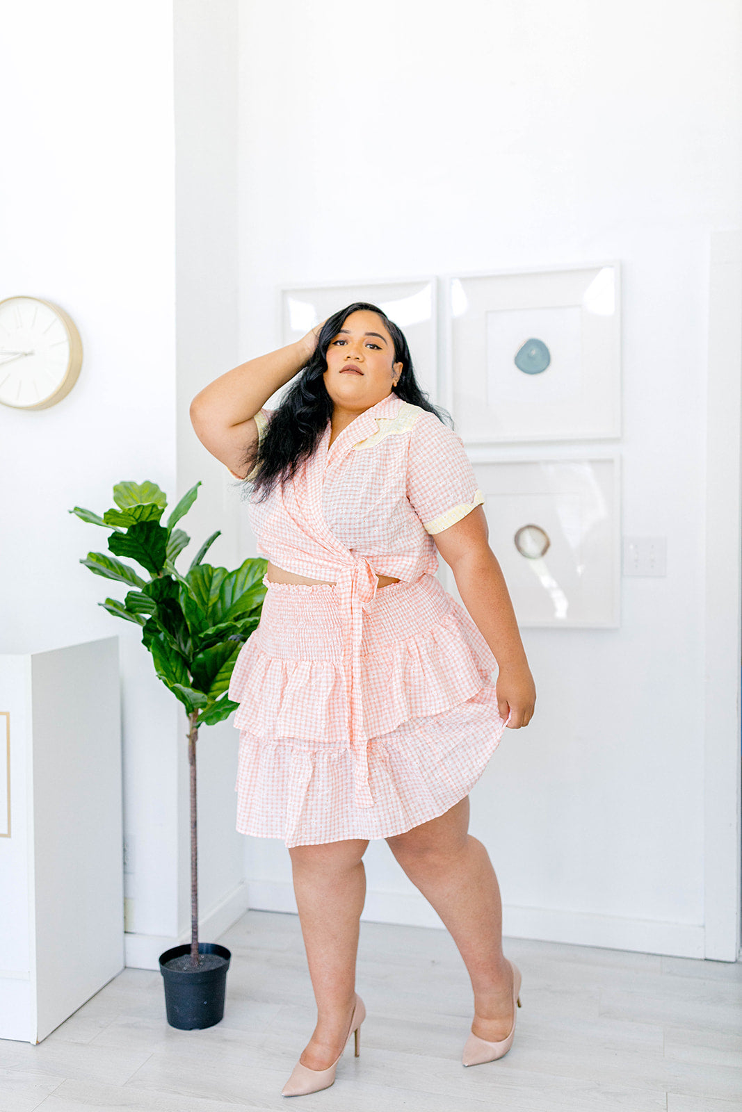 The Cutest Gingham Skirt In Sizes XS-5X***