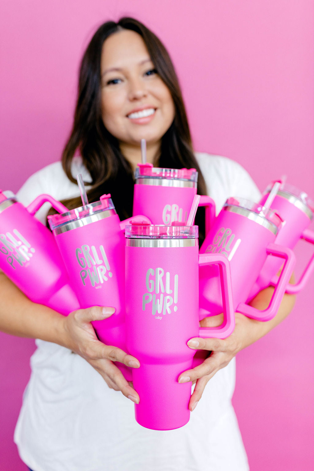 TABY ORIGINAL: 40 OZ GRL PWR TUMBLER RESTOCKED***