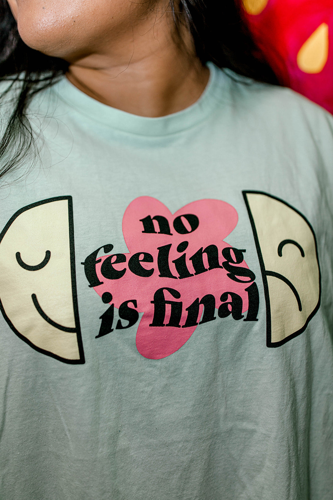 TABY ORIGINAL: No Feeling Is Final Boxy Tee In CREAMY MINT***