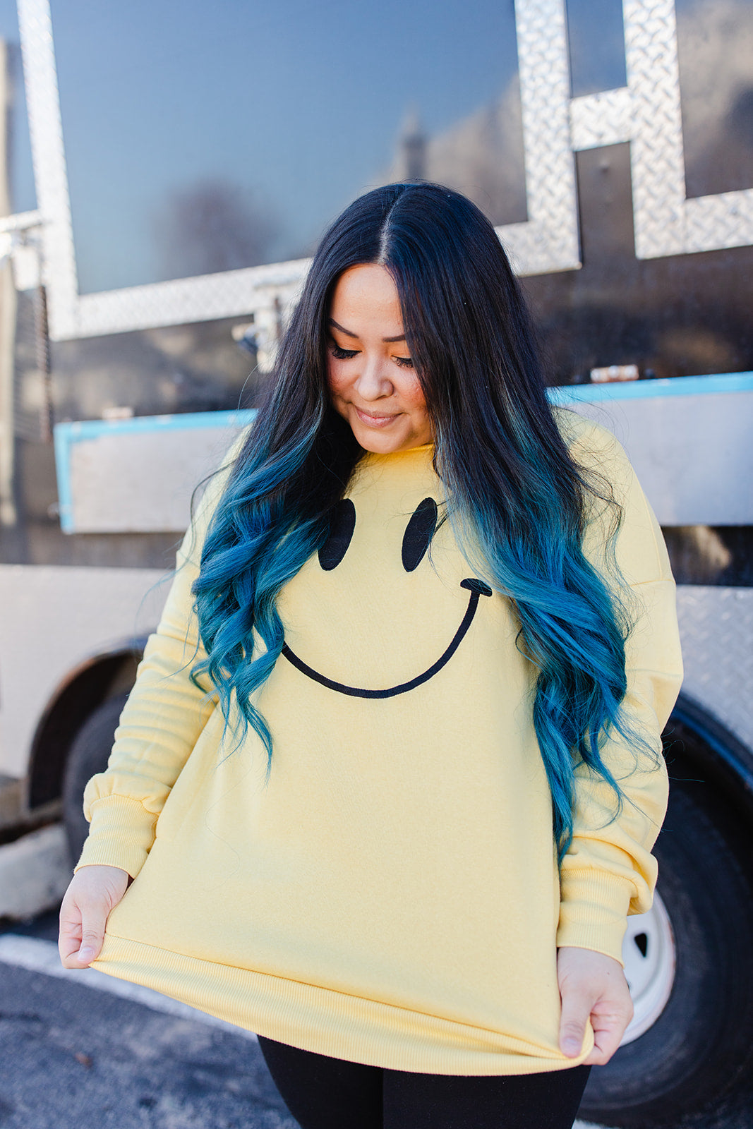 TABY ORIGINAL DESIGN: Smiley Pullover EMBROIDERED*** RESTOCKED***