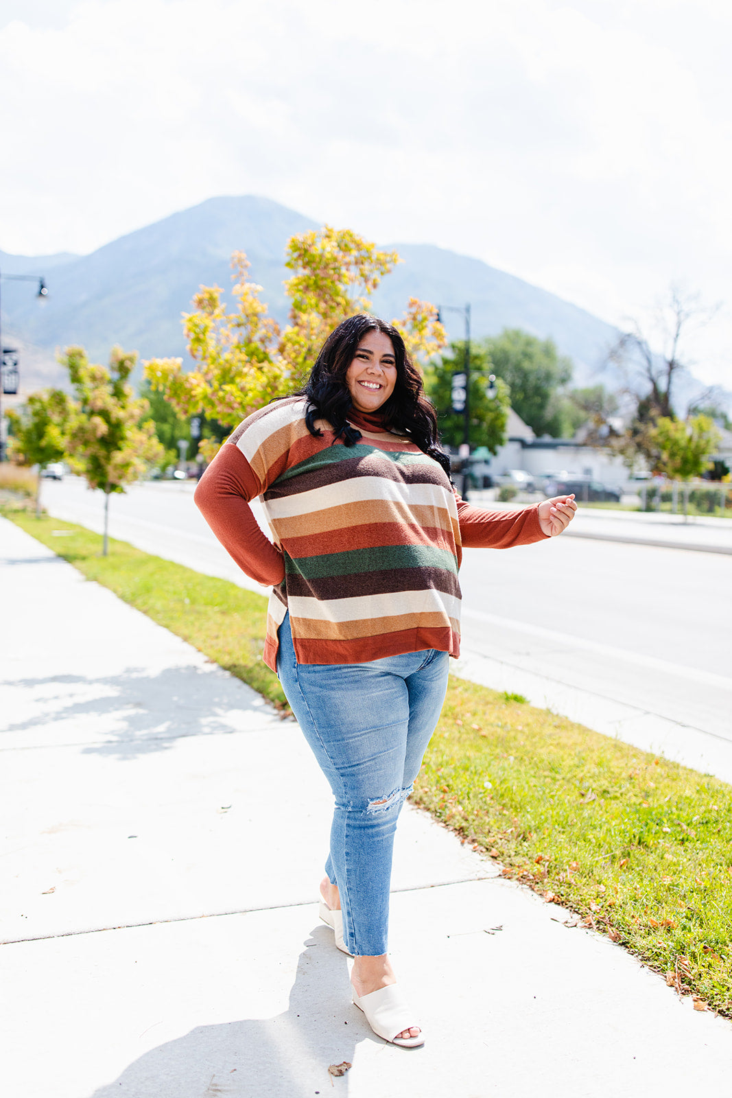 Ericka Funnel Neck Sweater Top