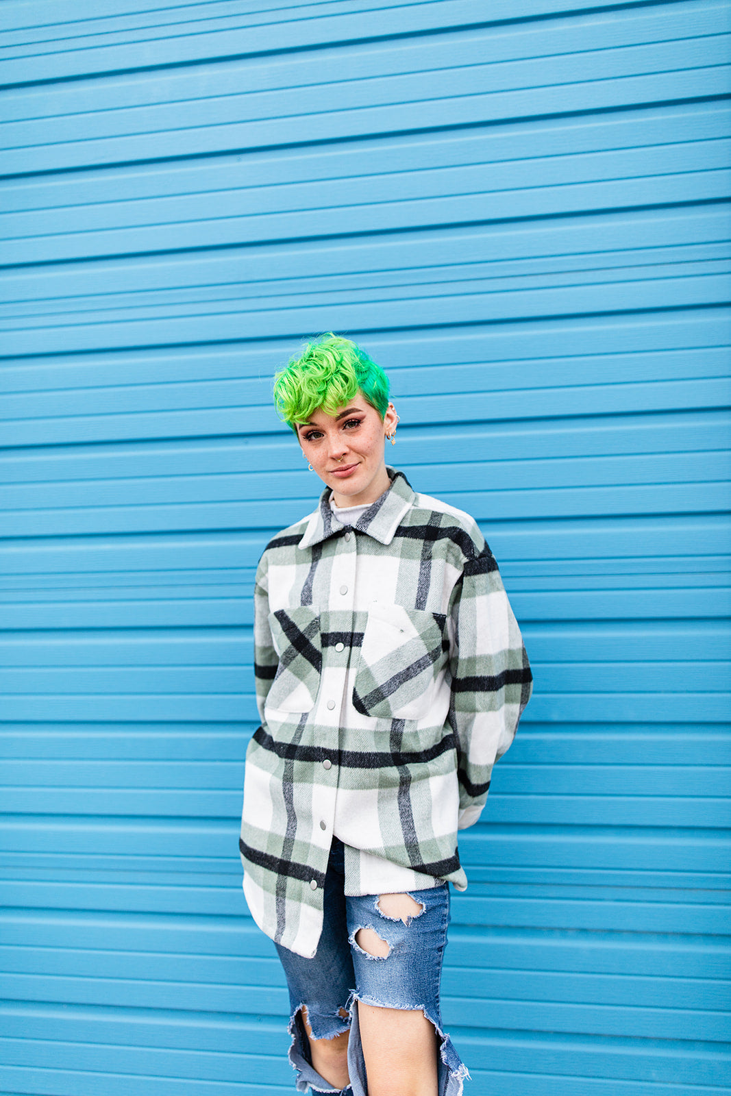 Big On The Internet Jacket In SAGE***