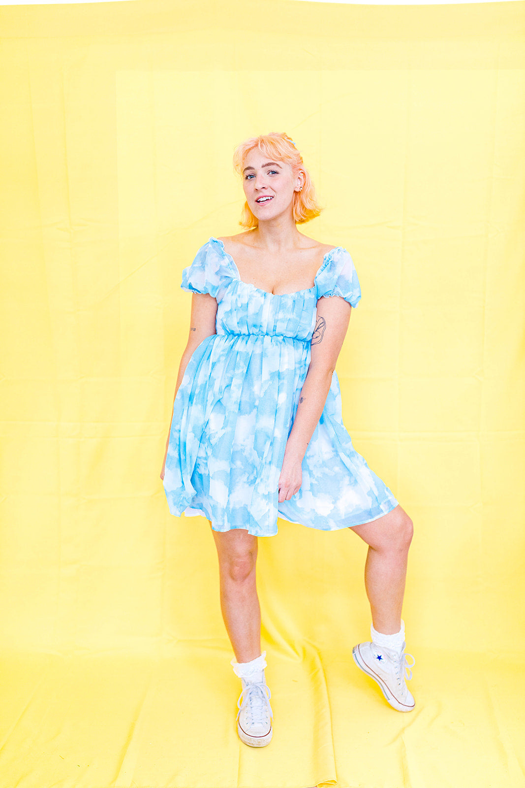 I've Gone To Heaven Cloud Dress XS-5X***