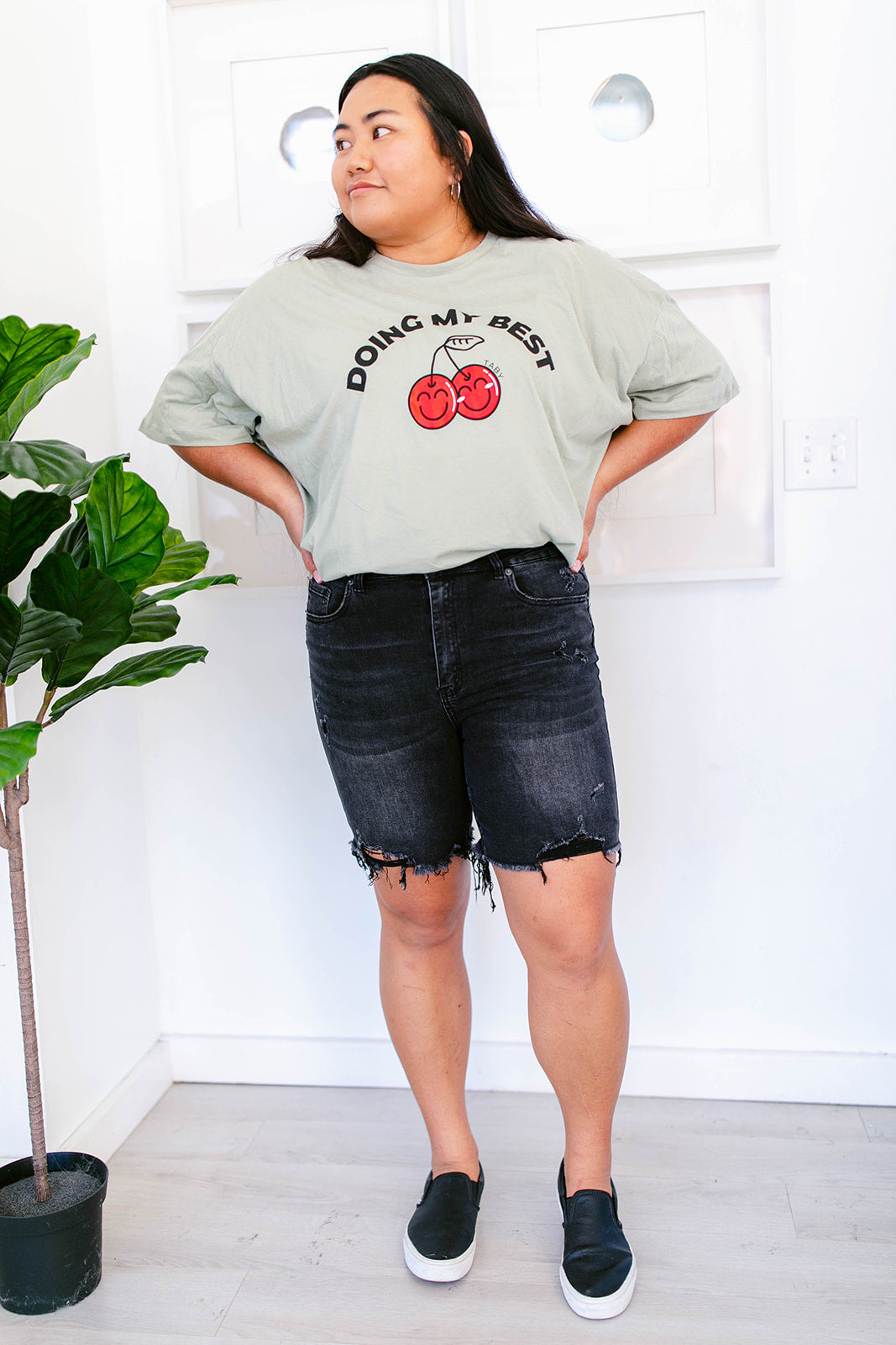 TABY ORIGINAL DESIGN: Doing My Best Boxy Tee RESTOCKED **