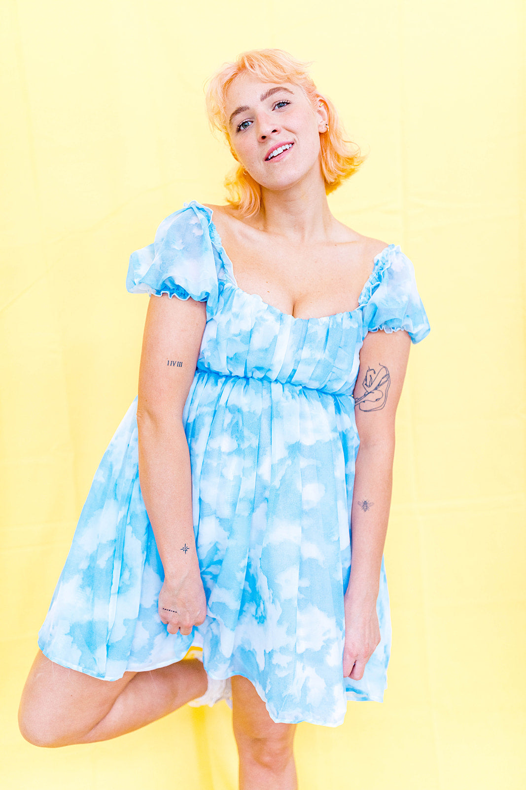 I've Gone To Heaven Cloud Dress XS-5X***
