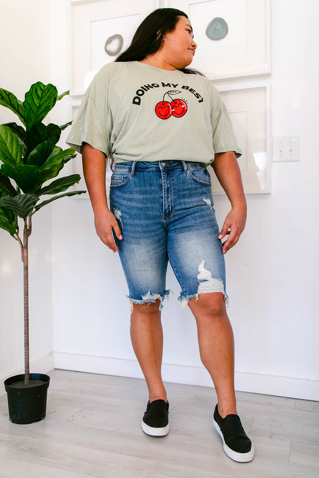 TABY ORIGINAL DESIGN: Doing My Best Boxy Tee RESTOCKED **