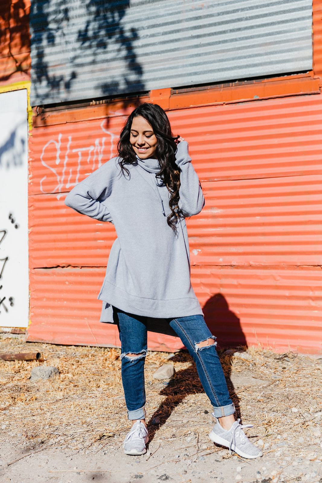 Frankie Funnel Neck Sweater