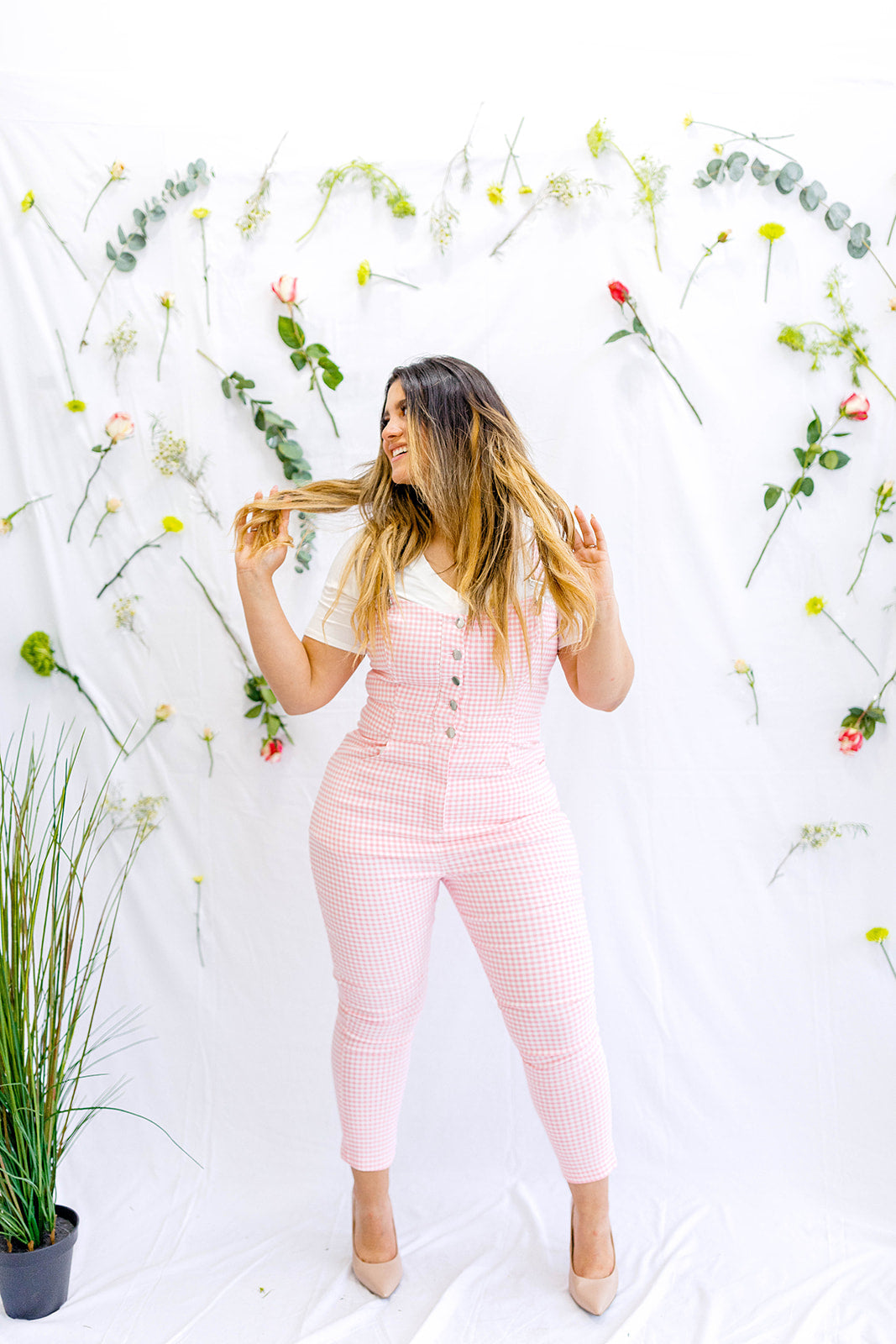 Serendipity Gingham Overalls XS-5X***