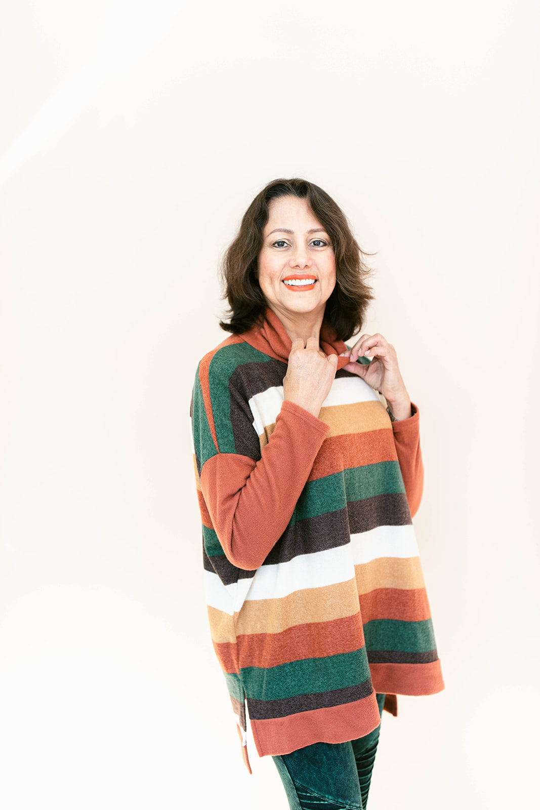 Ericka Funnel Neck Sweater Top