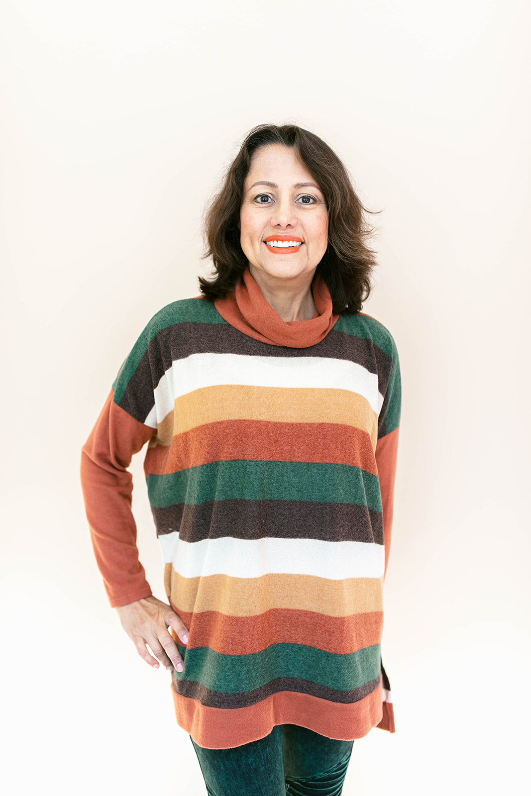 Ericka Funnel Neck Sweater Top