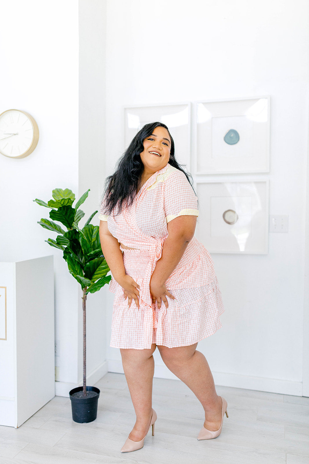 The Cutest Gingham Skirt In Sizes XS-5X***