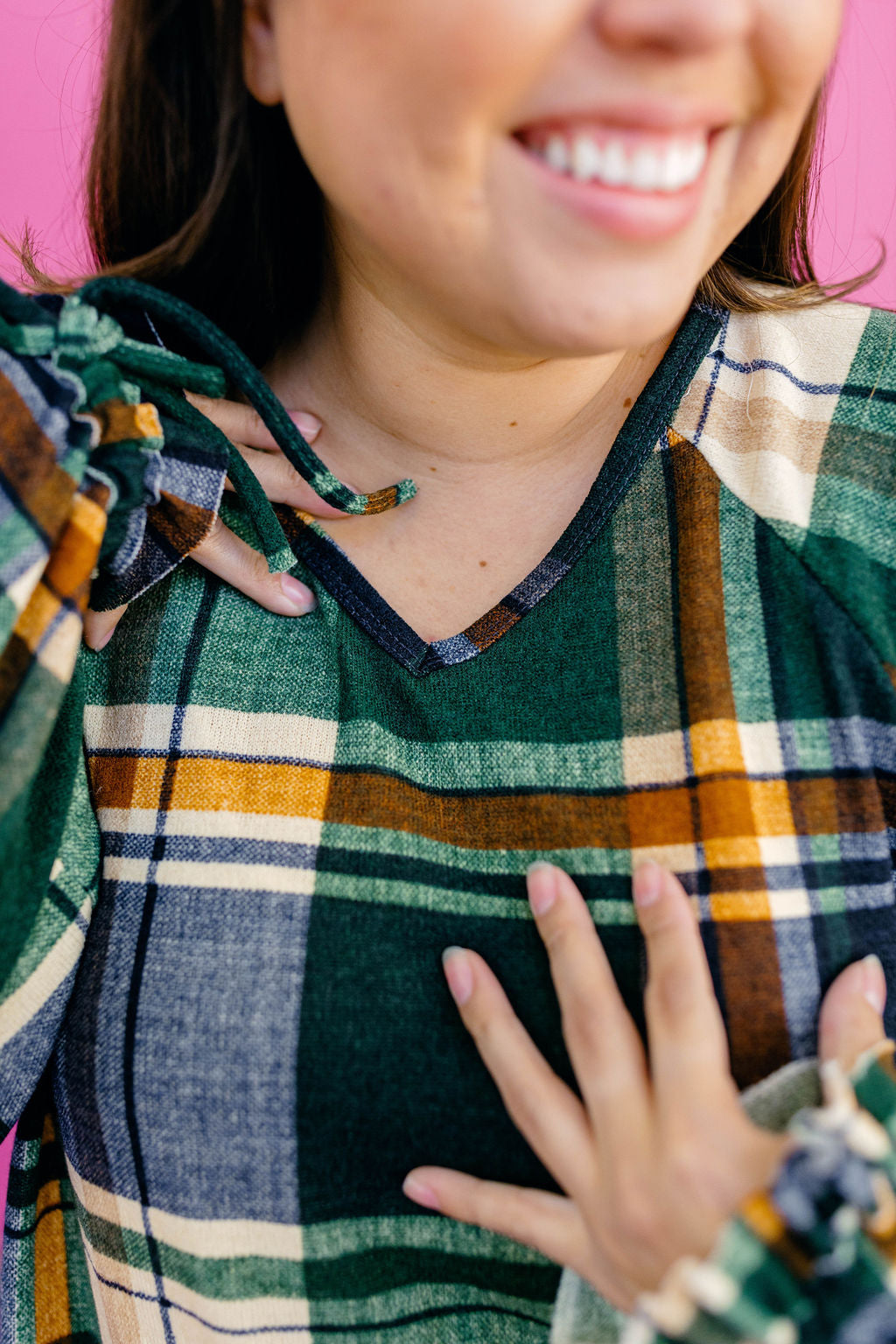 Turning Heads Plaid Dress TABY'S PICK***