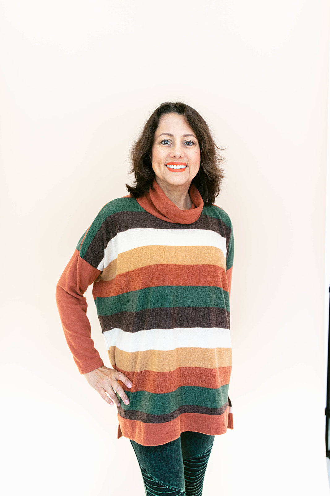 Ericka Funnel Neck Sweater Top