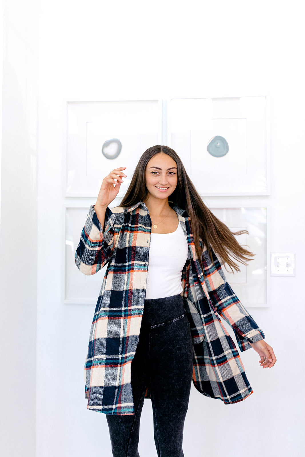 Vagabond Plaid Jacket In TAUPE*** RESTOCKED*** AVAILABLE IN SIZES SMALL-3X!!***