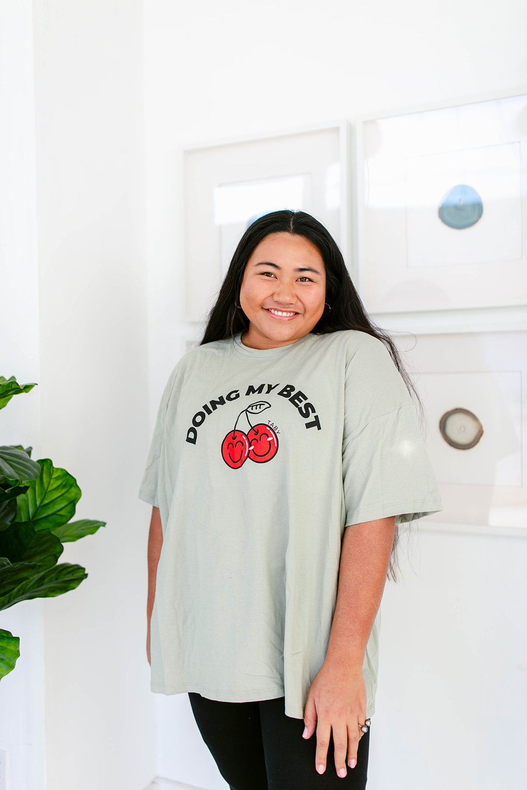 TABY ORIGINAL DESIGN: Doing My Best Boxy Tee RESTOCKED **