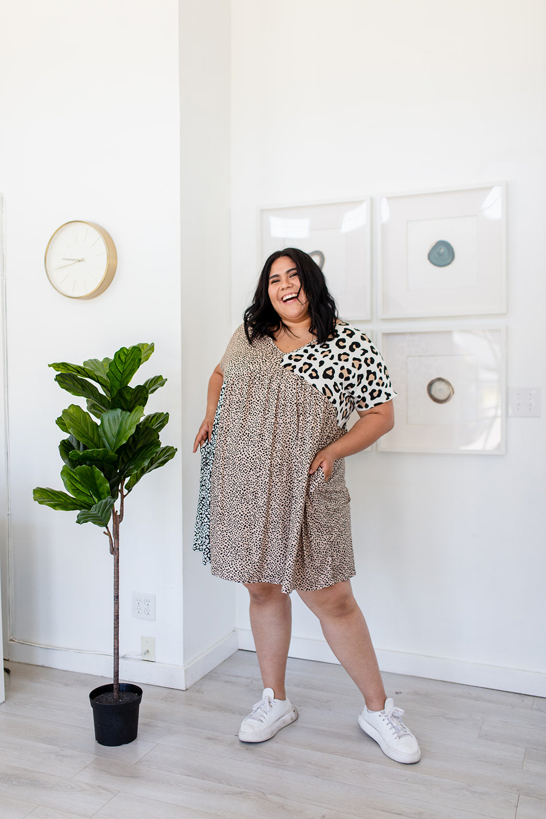 Fiercely Dotty Patchwork Dress BERNIES PICK***