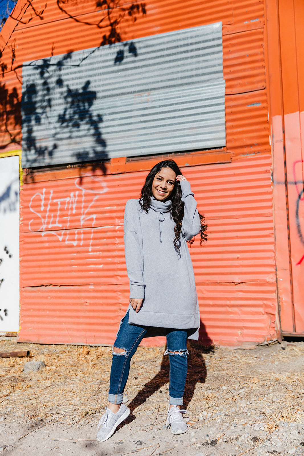 Frankie Funnel Neck Sweater
