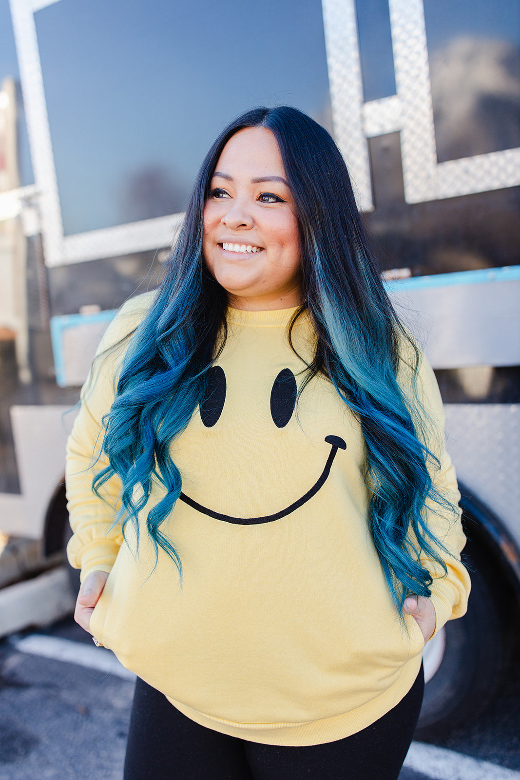 TABY ORIGINAL DESIGN: Smiley Pullover EMBROIDERED*** RESTOCKED***