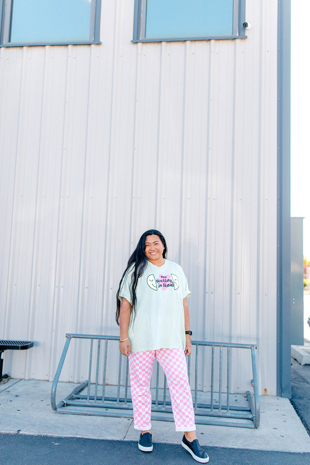 TABY ORIGINAL: No Feeling Is Final Boxy Tee In CREAMY MINT***