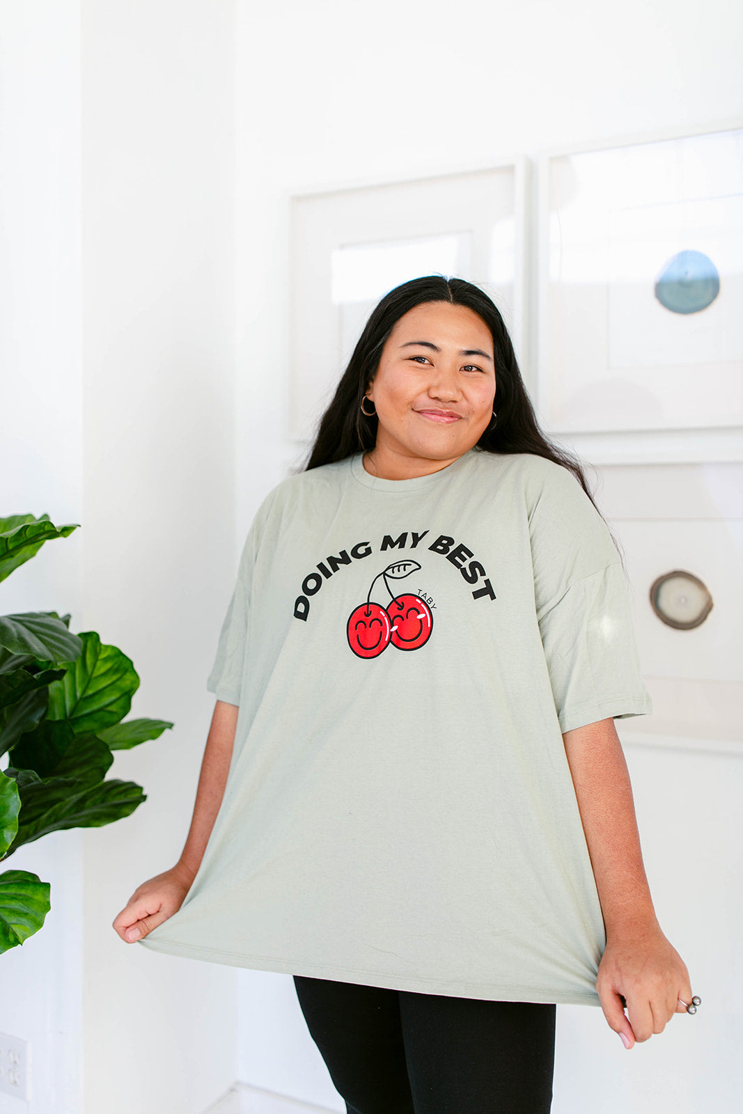 TABY ORIGINAL DESIGN: Doing My Best Boxy Tee RESTOCKED **