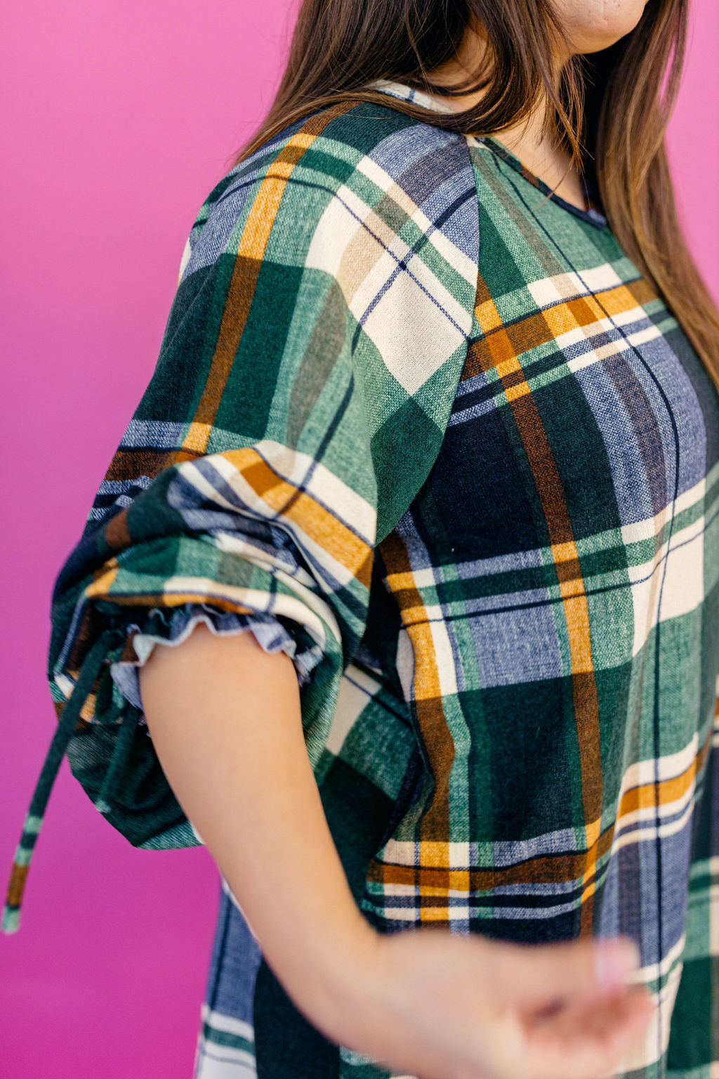 Turning Heads Plaid Dress TABY'S PICK***