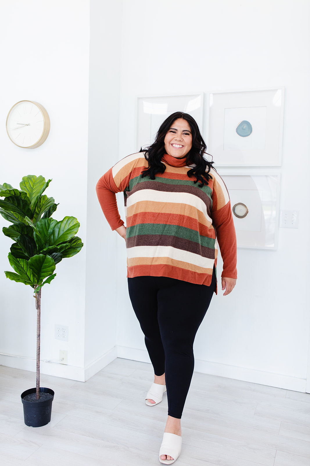 Ericka Funnel Neck Sweater Top